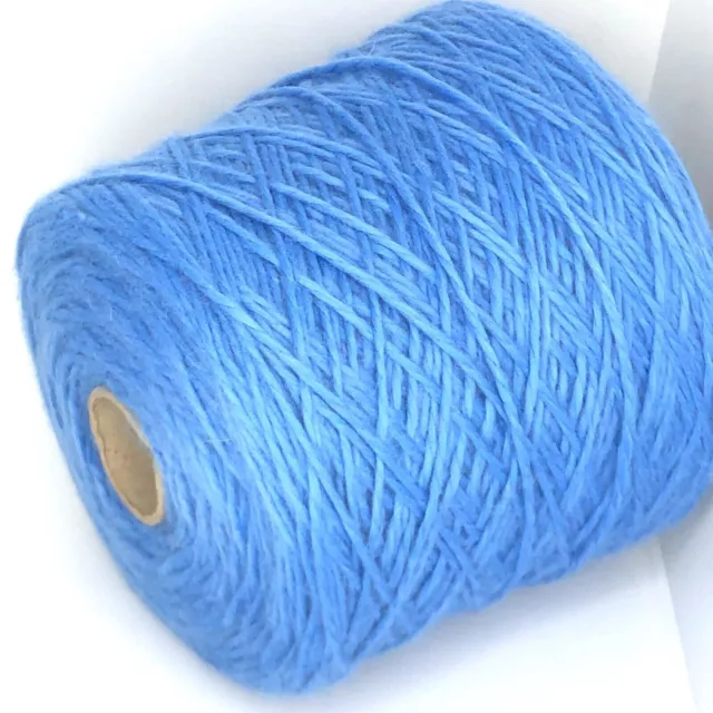 Brown 100% LINEN SUPER FINE Yarn Cone per 400g / 0.88lb Knitting