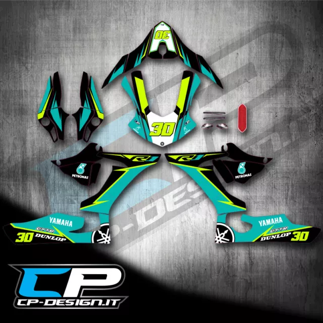 Kit Grafiche per carene Plastic bike Yamaha R1 2015 2019 Petronas Sticker Decal