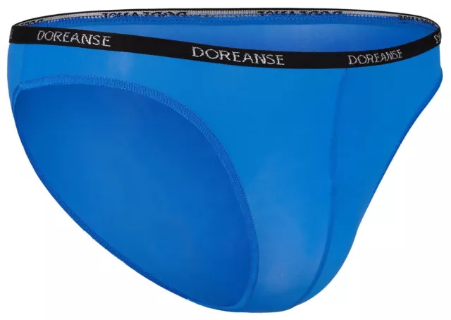 Doreanse 1395 Blue Designer Aire Micro Bikini Briefs Slips Men's Underwear