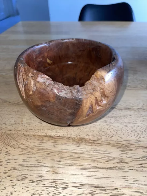 VINTAGE Hand turned Red Mallee Root Bowl