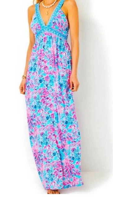 LILLY PULITZER NWT Breanna Maxi Dress Paradise Found Size L or XL $188.00 -  PicClick