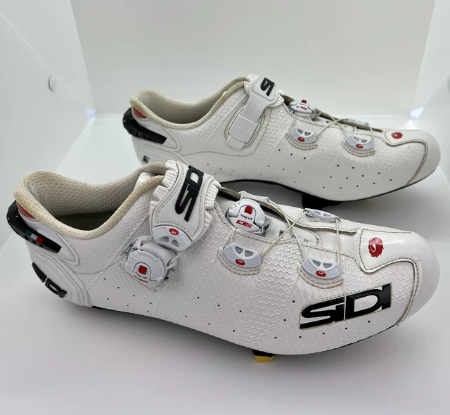 SIDI Wire 2 Carbon Road Bike Cycling Shoes Men’s White / White SIZE 43 UK 8.5