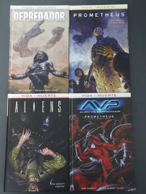 Aliens / Predator / Prometheus/ Avp : Vida Y Muerte - Serie Completa - 4 Tomos