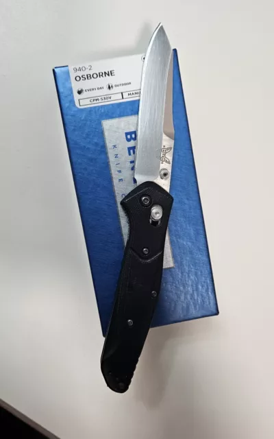 Benchmade Osborne 940-2 Used S30v Titanium Drop Clip