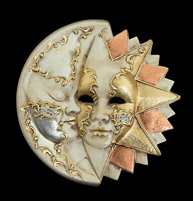 Mask Ceramic from Venice - Moon And Sun - Decoration Wall - 848 XX2