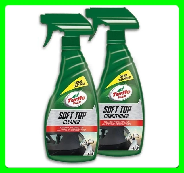 TURTLE WAX SOFT Top Convertible Roof Hood Cleaner & Conditioner Kit