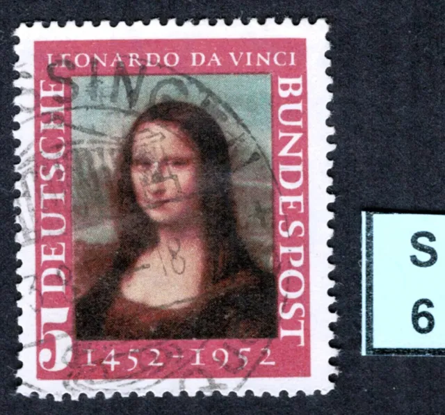 BRD Bund 1949 - 52. Mi. Nr. 148. "500. Geburtstag von Leonardo da Vinci" Rundst.
