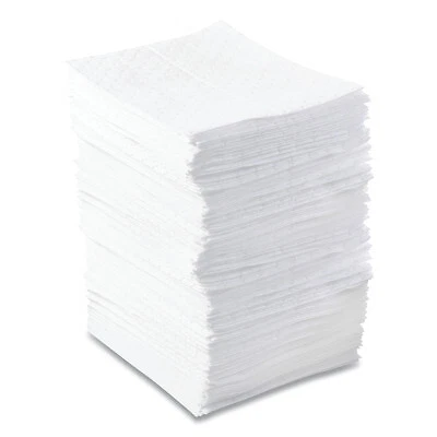 Oil-Only Sorbent Pad, Light-Weight, Absorbs 34 Gal, 15 in X 17 In ORS Nasco