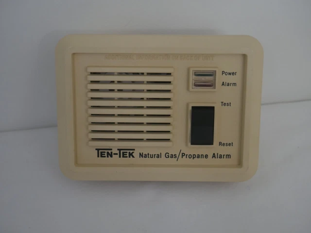 Ten-Tek Residential Gas/Propane Alarm, 120 Vac Line Powered, Model 800H (4B1)