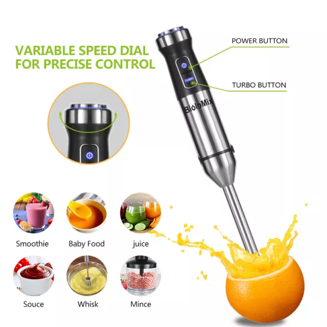 Stick Blender Hand Kitchen Mixer White Immersion Food Processor Sabichi S New Ap