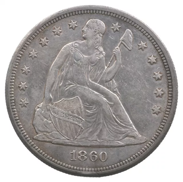 1860-O Seated Liberty Dollar *4360