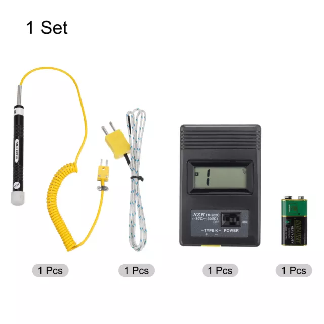 Digital Thermocouple Thermometer K Type with Surface Thermocouple 81531B 3