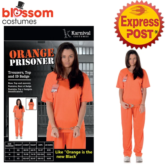 Aazon.co: La Ascarade Adult Woen Prisoner Inate Convict Jailbird - Foto 6