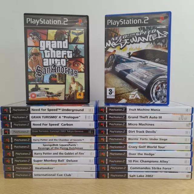 22 X PS2 Game Bundle All Complete With Manual CIB PlayStation 2 Joblot GTA NFS