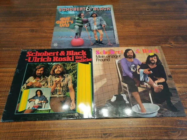 3 LPs Vinyl Schobert & Black Gut geht´s uns Mein einziger Freund Euch zuliebe