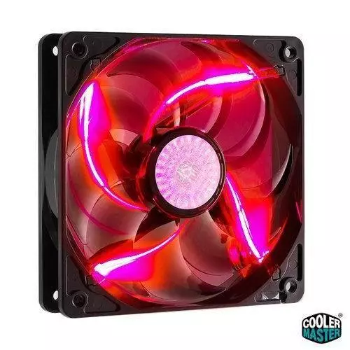 Cooler Master 120Mm Long Life Red/Black Led Fan. Retail