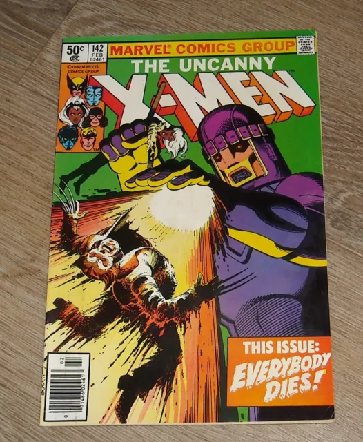 UNCANNY X-MEN 142 MARVEL COMICS February 1981 NEWSSTAND VARIANT DAYS FUTURE PAST