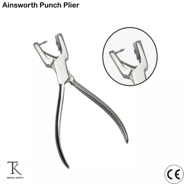 Endodontic Instruments Rubber Dam Ainsworth Punch Hole Pliers Dentistry Tools CE
