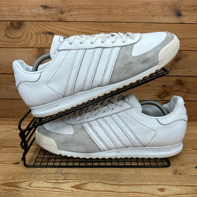 ADIDAS TRAINERS MENS Size UK 10 All Team White Leather Striped Originals Shoes 29.97 PicClick UK
