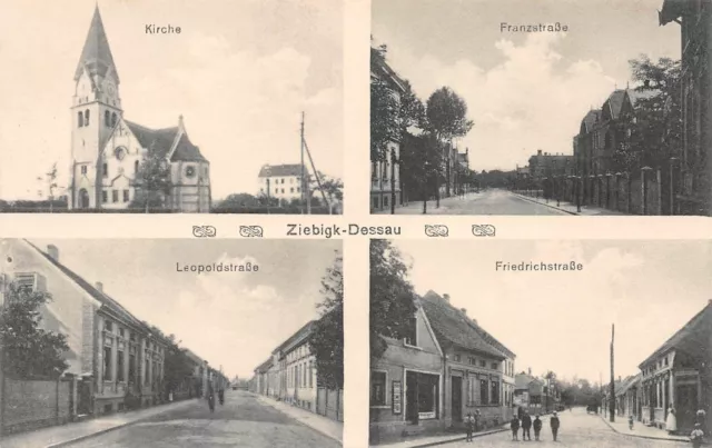 AK Postkarte Ziebigk - Dessau Sachsen-Anhalt