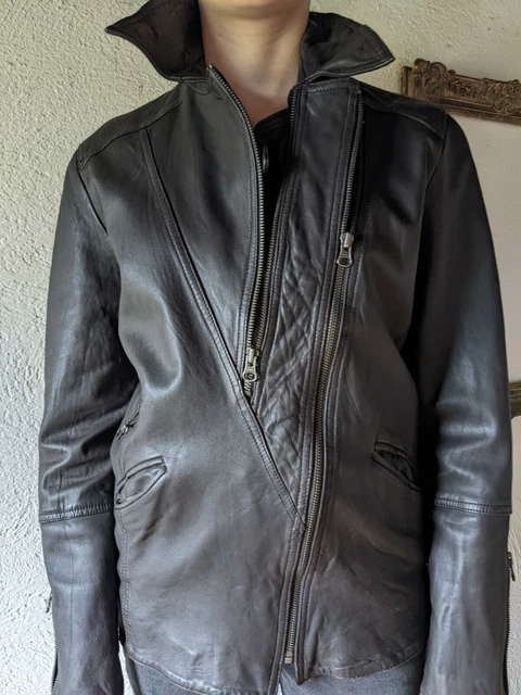 TR S BEAU BLOUSON cuir femme Zadig Voltaire vintage T2. Beaucoup