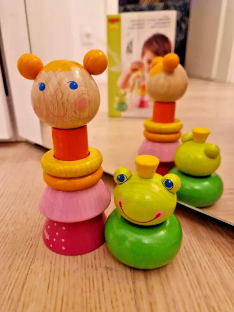 HABA 303853, Steckspiel Froschkönig Prinzessin, Holzspielzeug Baby Neuwertig OVP