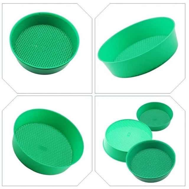 Gewicht Kunststoff Rund Garten Sieve Sifter der Rätsel Mesh des Bodens Kompost 8