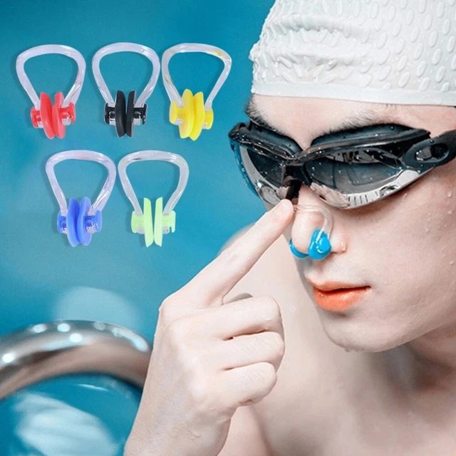 12 Pinces-nez En Silicone Pour Natation – Confortables, étanches, Adultes Et Enfants – Multi-couleurs