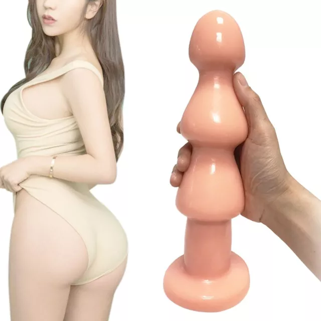 Anal-sex-Plug-Pull-Beads-Female-Silicone-Butt-Plug-Prostate-Massager-Dildo-Adult