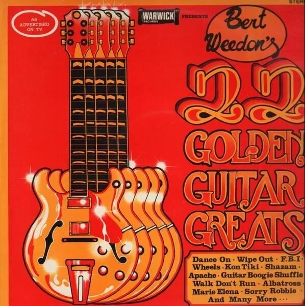 LP Bert Weedon Bert Weedons 22 Golden Guitar Greats NEAR MINT Warwick Record