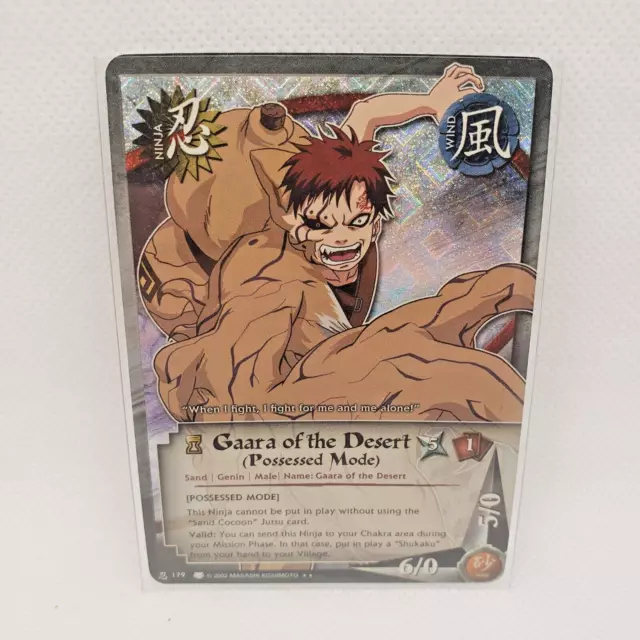 Gaara of the Desert - 818 - NM - 1st Edition - Foil - Naruto CCG