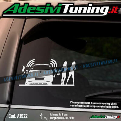 adesivo sticker fiat PUNTO 1 MK1 sporting  tuning down-out dub prespaziato,auto 