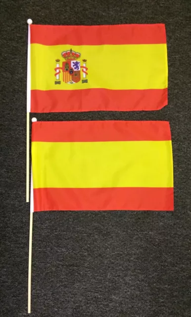 Spain Large Hand Flag Espana Spanish Madrid Holidays Business Tours Football bn