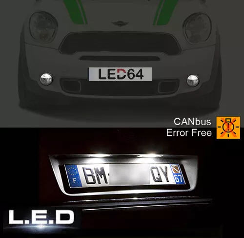 4 ampoules à LED veilleuses + feux de plaque blanc  Mini Cooper  R50  R52  R53