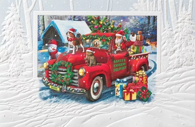 Box of Santa's Express Delivery Wishing a Merry Christmas