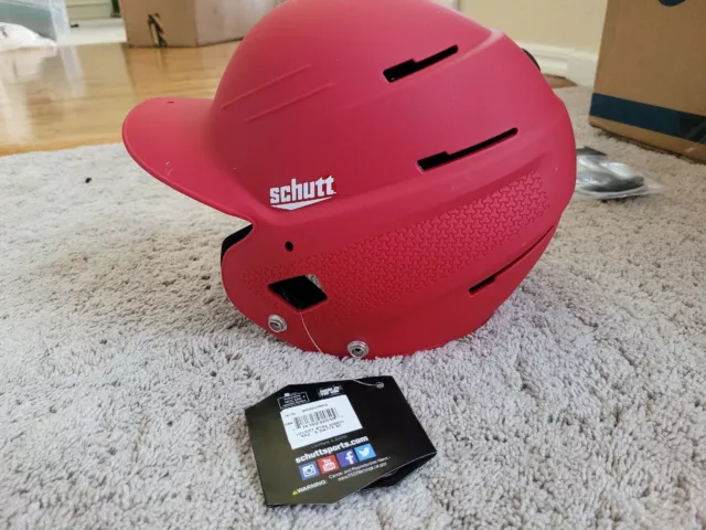 Schutt XR2 335600 L Softball Helmet Matte RED 7 1/4-1/2