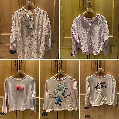 Bundle Of Five Zara Shirts / Long Sleeved T-Shirts - Ages 11-12