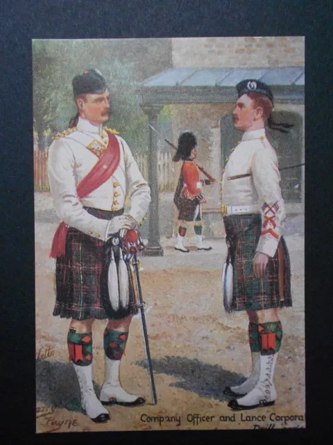 Military Postcard- The Queen's Own Highlanders By Harry Payne