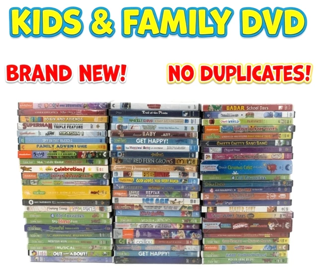 Random Kdis RANDOM KIDS DVD Lot 10 25 50 Brand New Sealed Sesame Street Scooby Doo ...