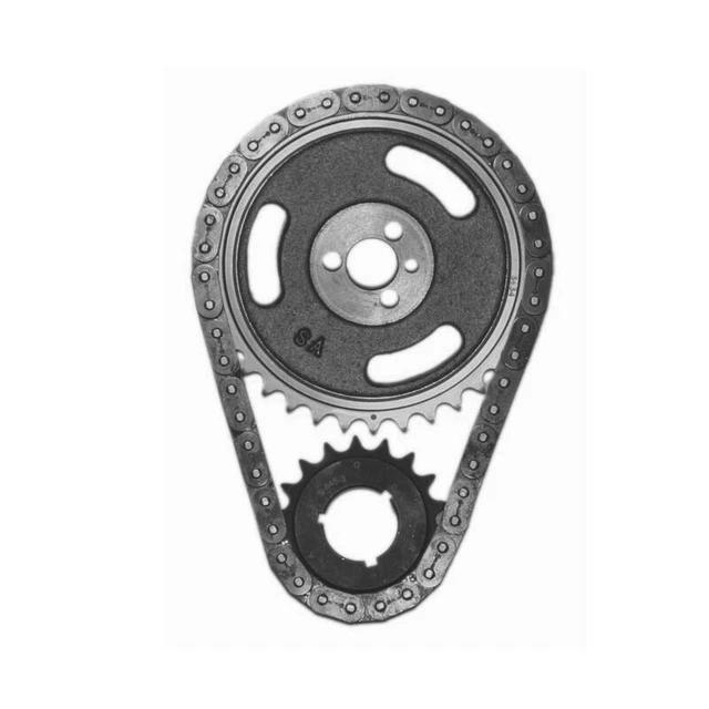 SA Gear Timing Set 78300; 3-Key Single Roller 0.334" for Chevy 283-400 SBC, V6