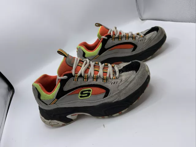 SKECHERS SCARPE DA ginnastica grigie taglio resistenza Uk 4 EUR