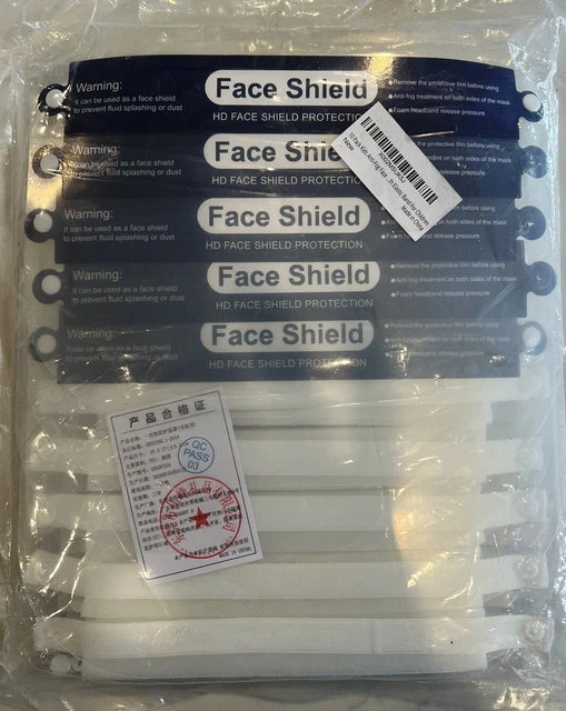 10 Children's Face Shields Clear Glasses Protector Anti-fog Droplet Prevent
