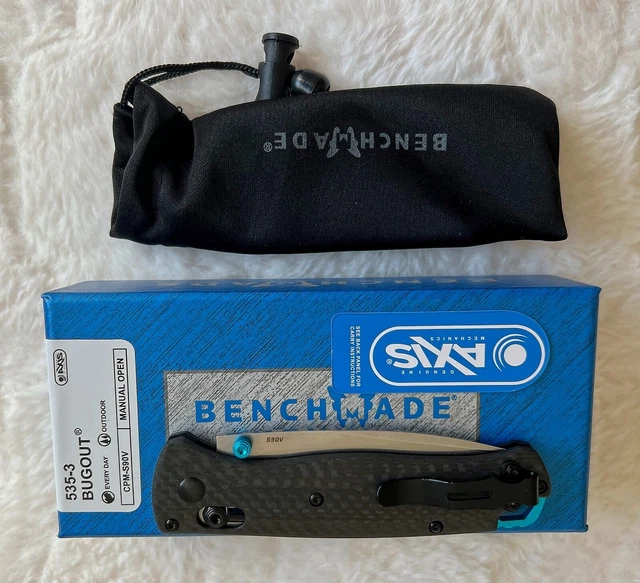 Benchmade 535-3 BUGOUT CPM-S90V Carbon Fiber ***NEW***USA***