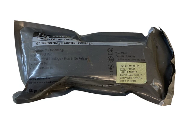 EX MILITARY TRAUMA Wound Dressing Tourniquet Hemorrhage Control 6 ...