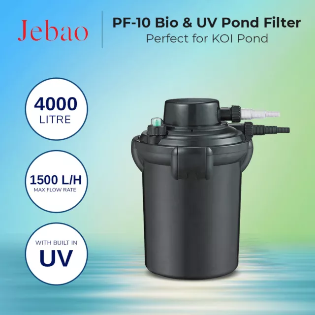 Jebao PF10E Bio Pressure & UV Pond Filter
