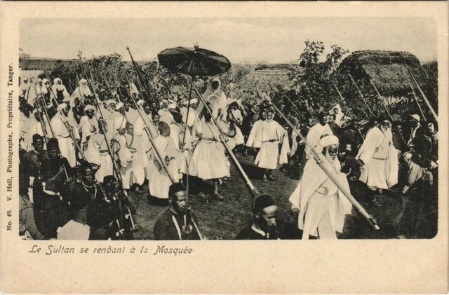 CPA AK MAROC Le Sultan se rendant a la Mosquée (38752)
