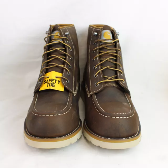 CARHARTT 6& STEEL Toe Wedge Work Boots In Brown (FW6295-M) - Men's Size ...