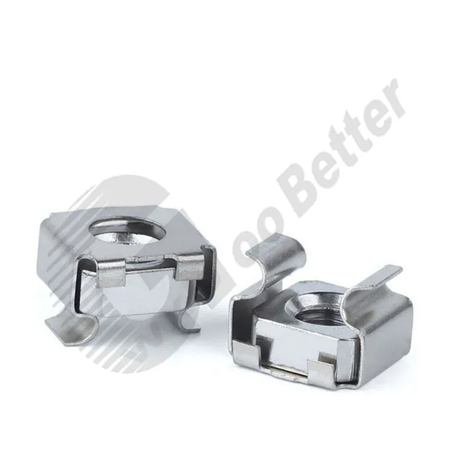 M4 M5 M6 M8 304(A2) Stainless Steel Snap-In Nuts Metric Snap Nuts for Cabinets