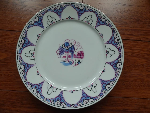 4 assiettes plates en porcelaine de Limoges LEGRAND France vintage - France