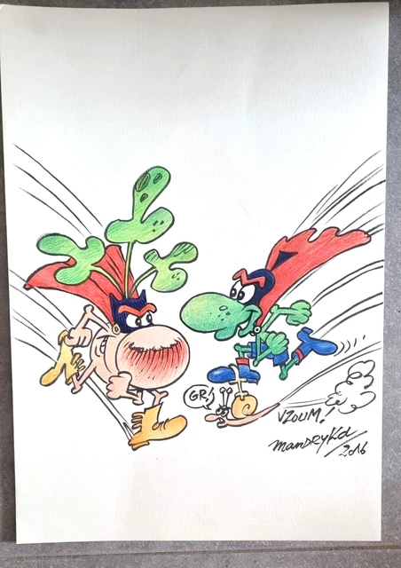 Dessin Original BD De L'artiste WILLEM, Original Signé
